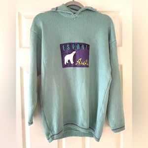 Vintage Esprit 80s/90s Zip Neck Sweater Sz 36 (Small)